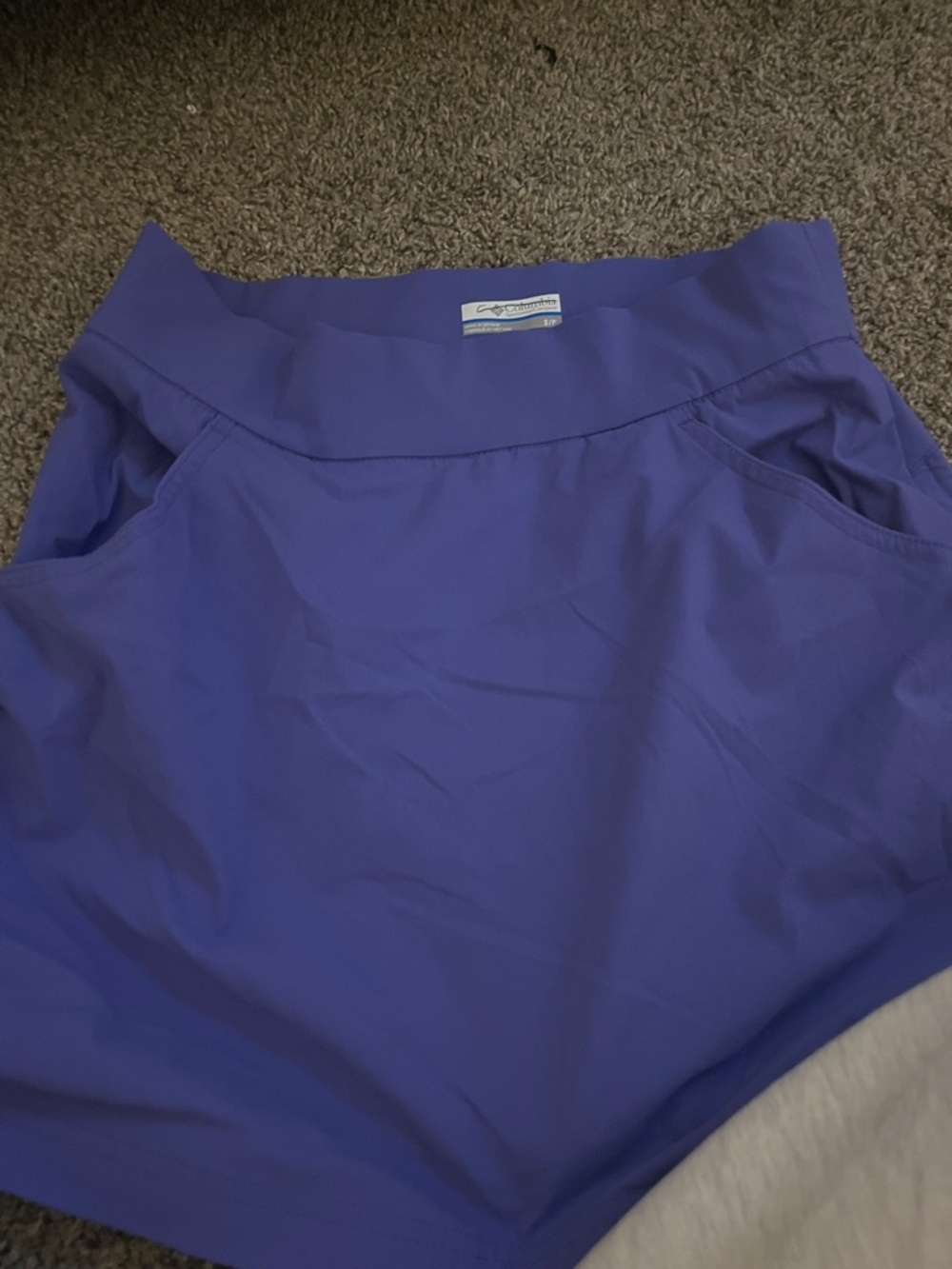 Purple Midi Skirt - Performance Stretch